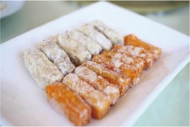 南澳金薯粉甜与香芋双拼戈烧