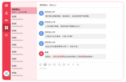 私有化IM数据控制权示意图