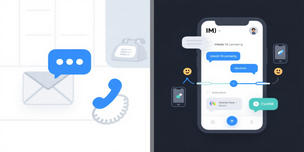 即时聊天im与传统聊天的区别是什么？对照分析清楚