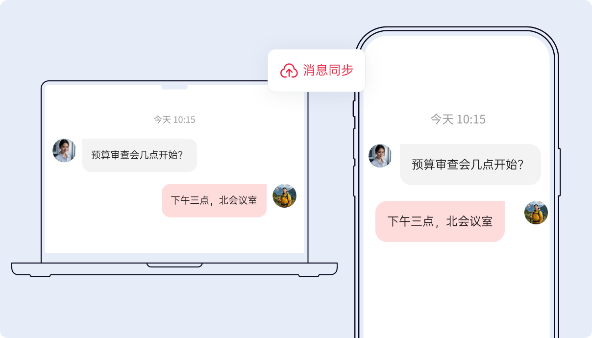产品多端同步功能示意图