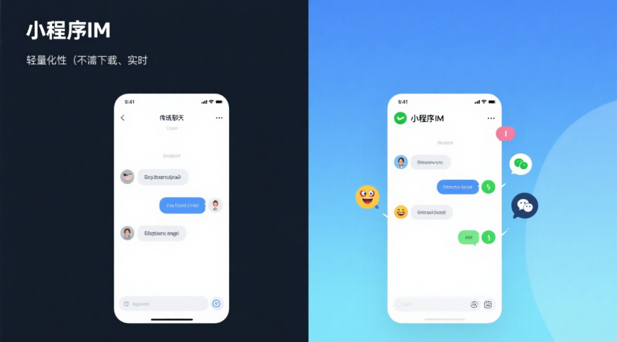 小程序即时聊天IM与传统聊天工具的区别是什么？深度对比