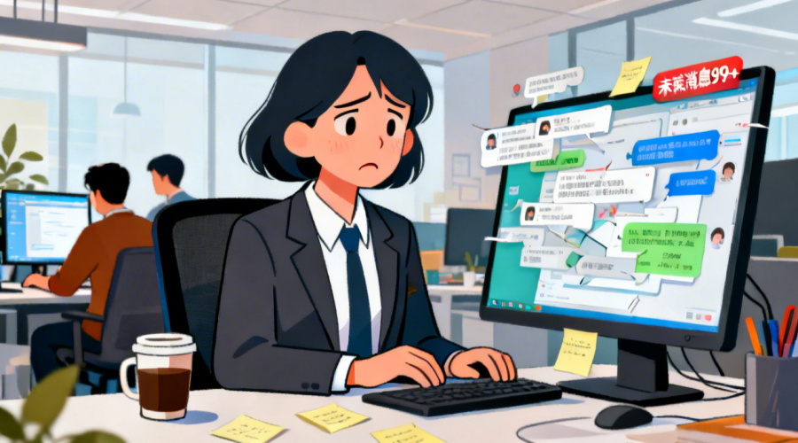 公司即时聊天软件效率低怎么办