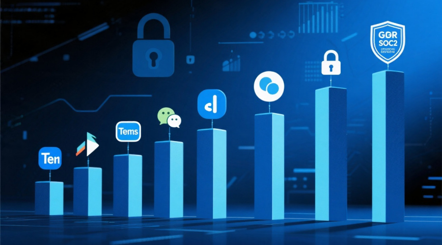 即时聊天软件排行榜：企业级安全性与合规性对比