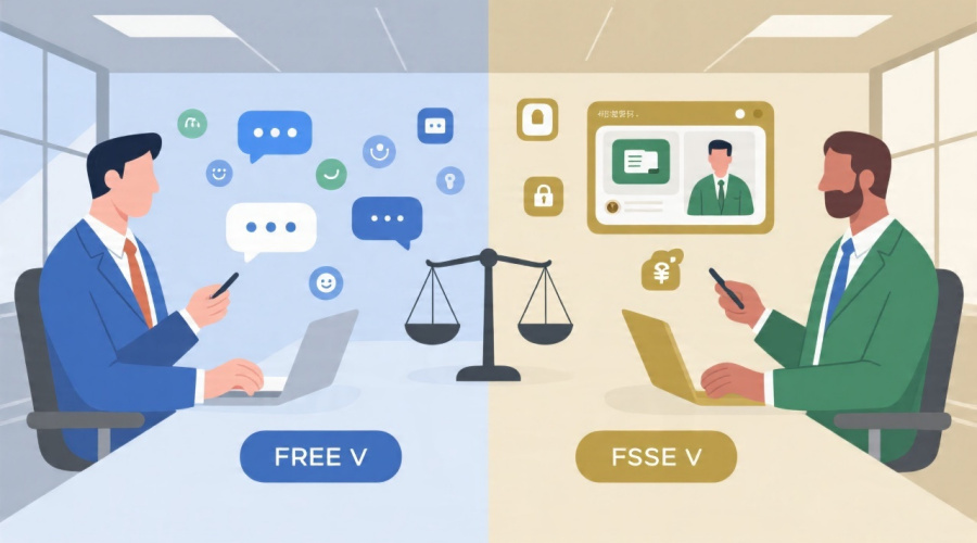 即时聊天IM工具对比：免费版与付费版哪个更适合企业？