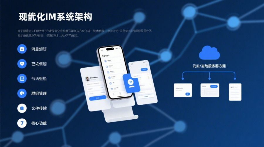 IM即时通讯系统怎么选？7大核心功能与部署方式全解析