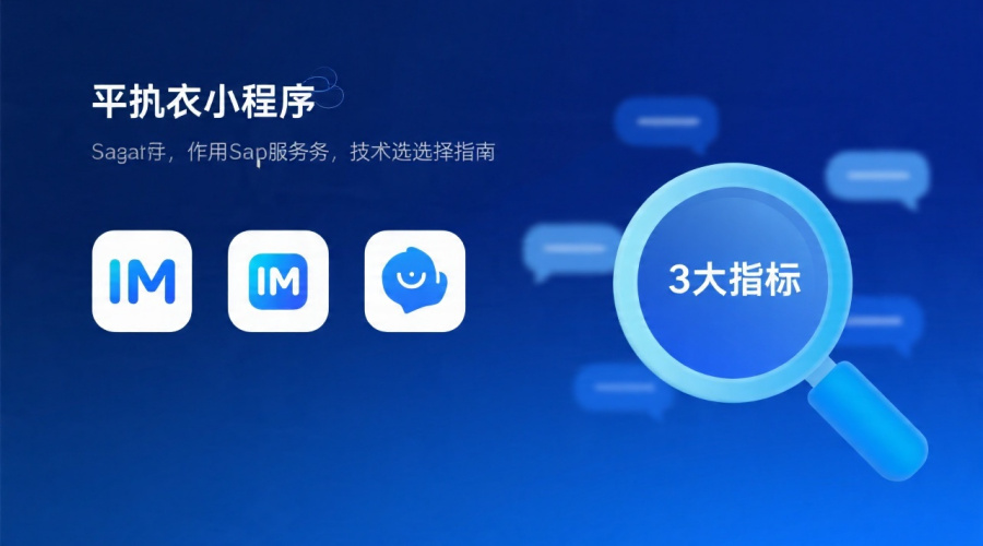 小程序即时聊天IM怎么选？3大关键指标与避坑指南