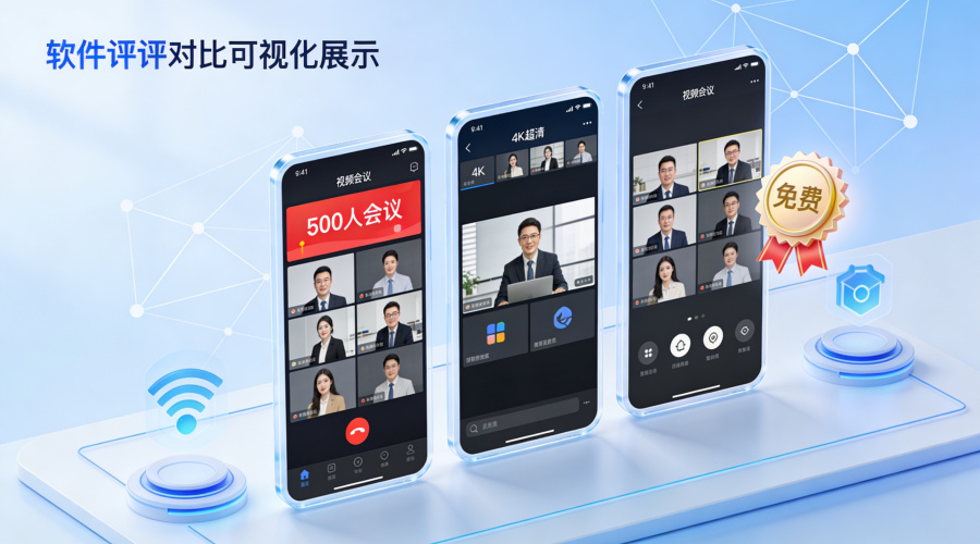 免费视频会议app横向评测：功能、人数与画质谁更胜一筹？