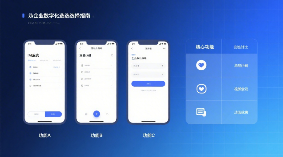 企业级IM即时通讯系统怎么选？关键功能对比分析