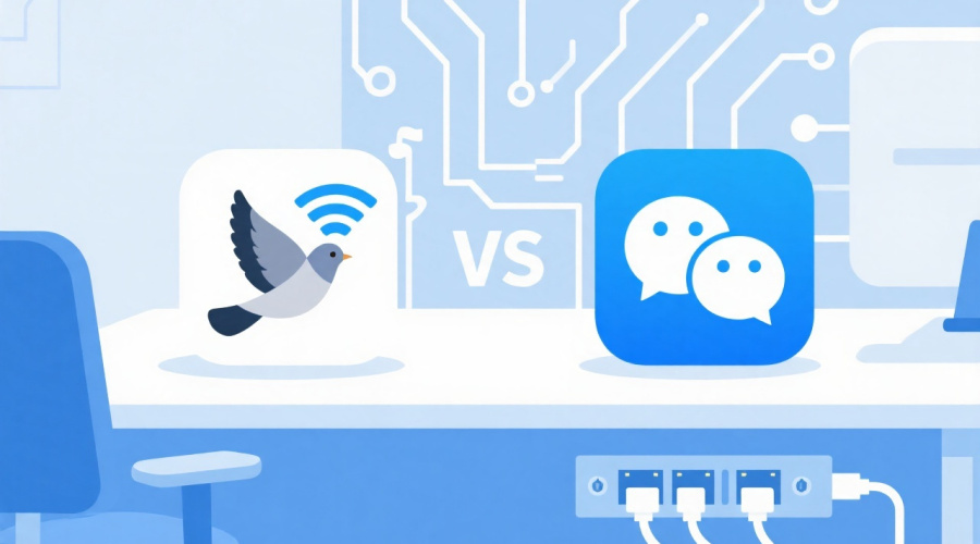 局域网即时聊天软件对比：飞鸽、企业微信局域版哪个更好？