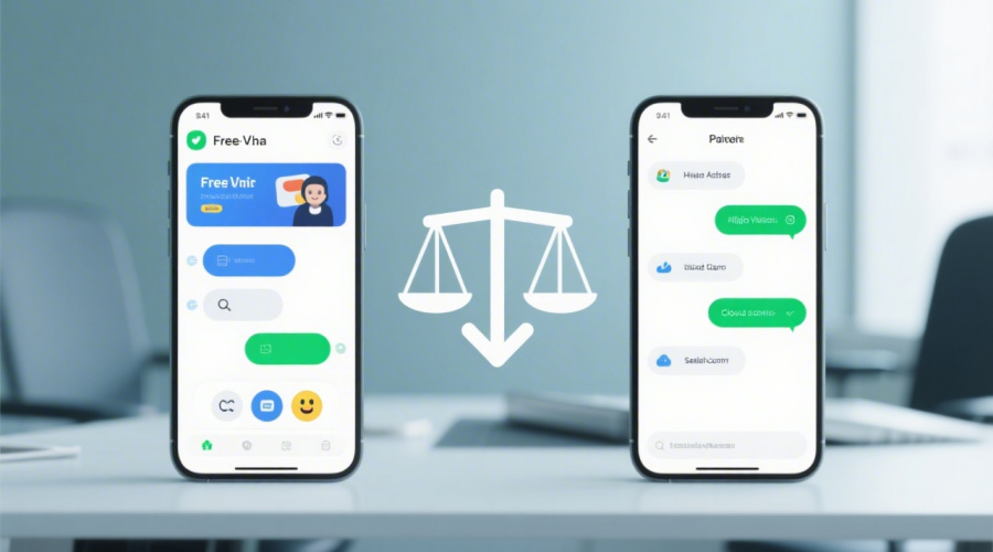 即时聊天软件区别详解：免费版与付费版哪个更值得选？