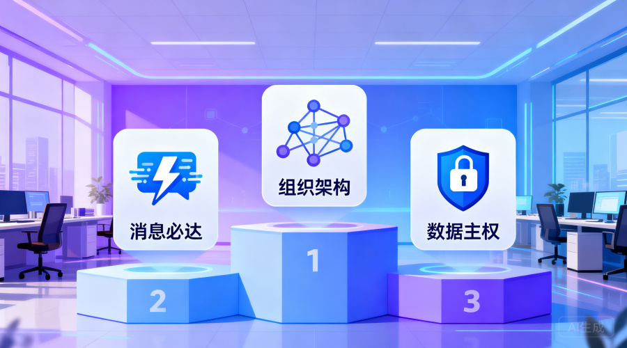 企业即时聊天软件排行榜：消息必达、组织架构、数据主权