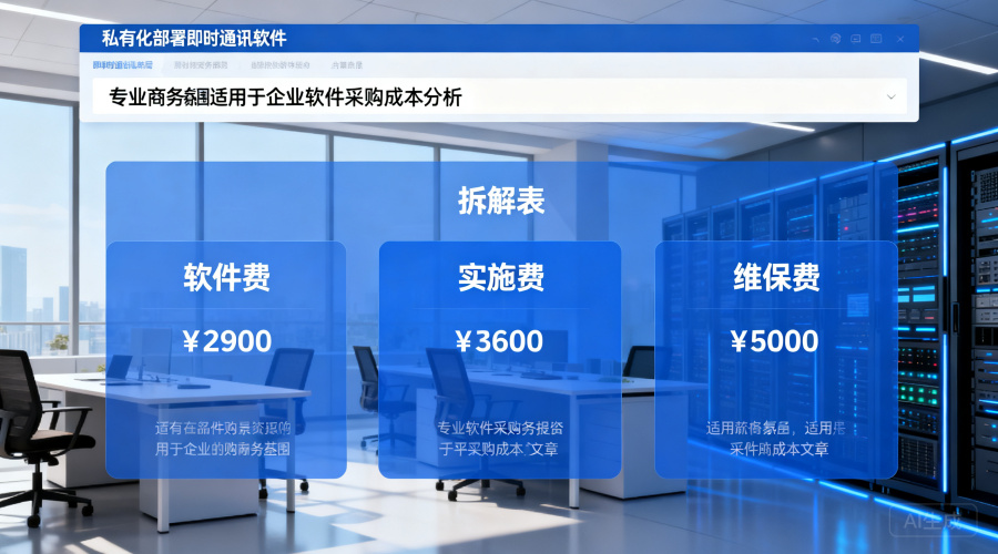 私有化部署即时通讯软件报价拆解：软件费、实施费、维保费