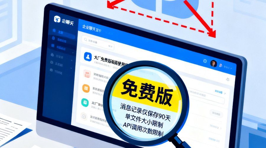 企业聊天软件选型避坑：大厂免费版的隐藏限制