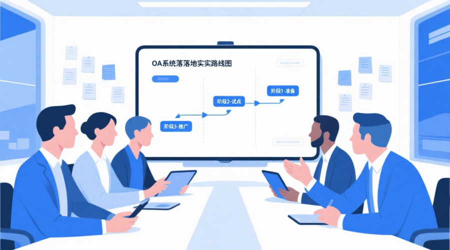 OA协同办公系统如何落地实施？分阶段推进策略与关键成功要素