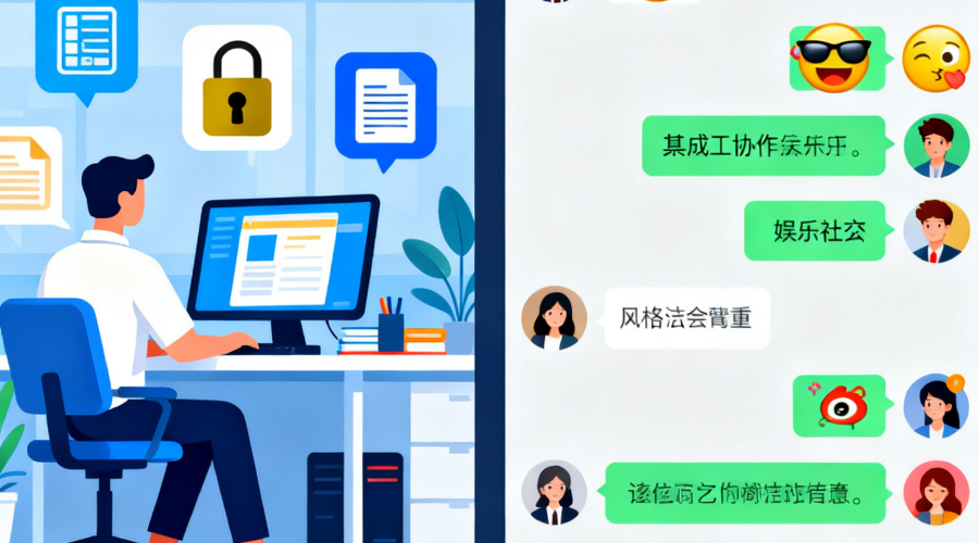 企业聊天软件与通用聊天软件的区别：一张表看懂