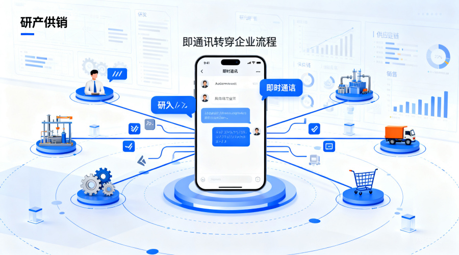 别再问有什么用：即时通讯软件的作用贯穿研产供销全流程