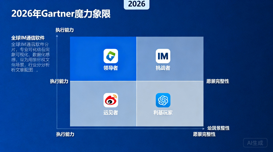 2026年Gartner魔力象限参考：全球IM通讯软件排行榜