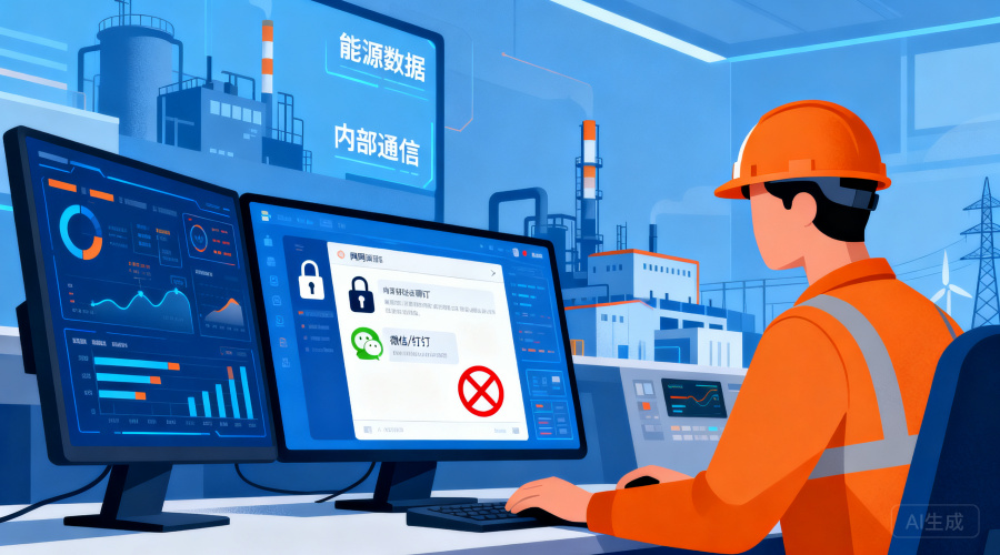 能源行业内网聊天与微信/钉钉有什么区别？四大选型要点