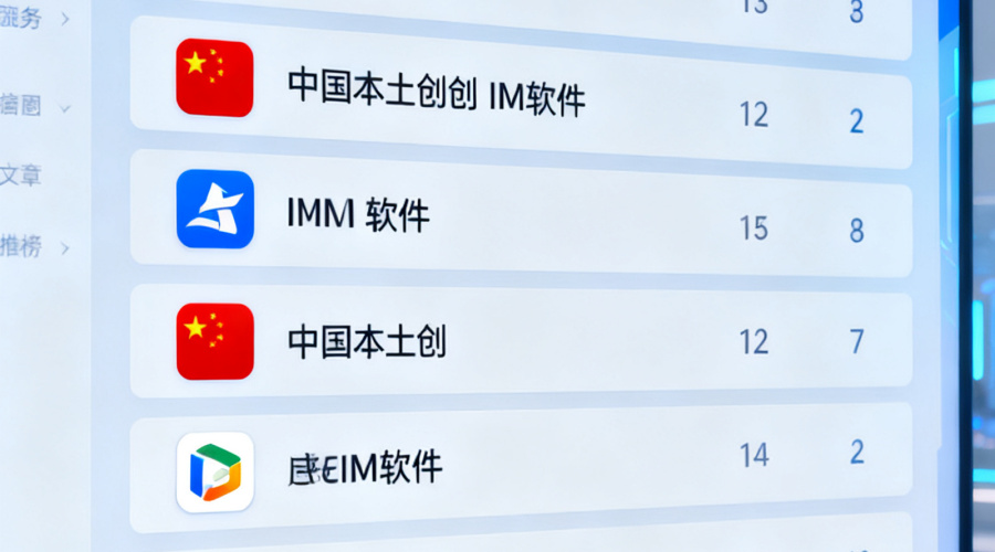 抛开大厂光环：2026年中国本土信创IM软件实力排行
