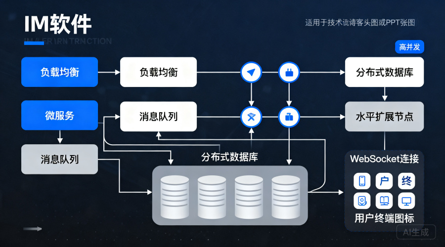 图解百万级高并发：IM软件体系结构设计原理