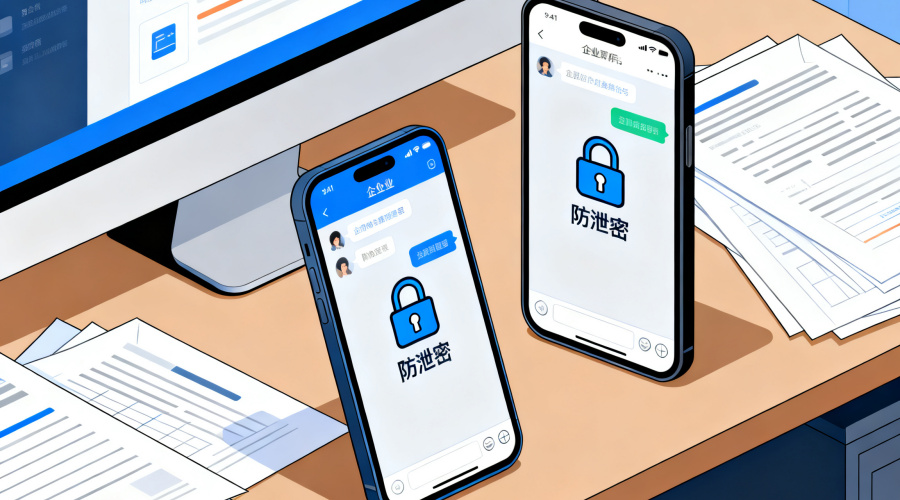 企业聊天软件哪个好？硬核防泄密机制对比