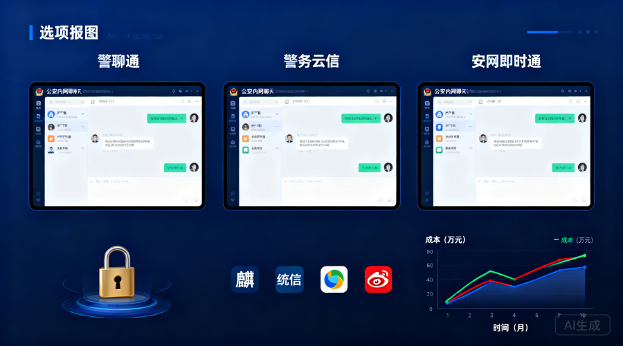 公安内网聊天软件选型对比：专网加密、国产适配与维保成本