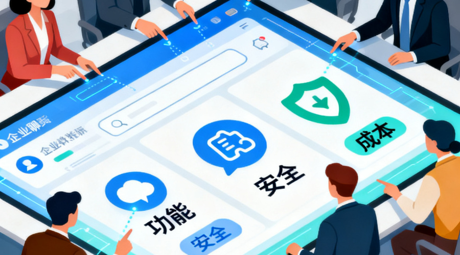 企业聊天软件选型有哪些关键指标？功能、安全、成本