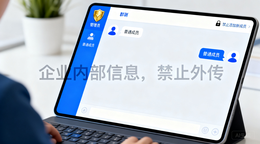 企业聊天软件群聊管理指南：权限分级、水印、防拉人