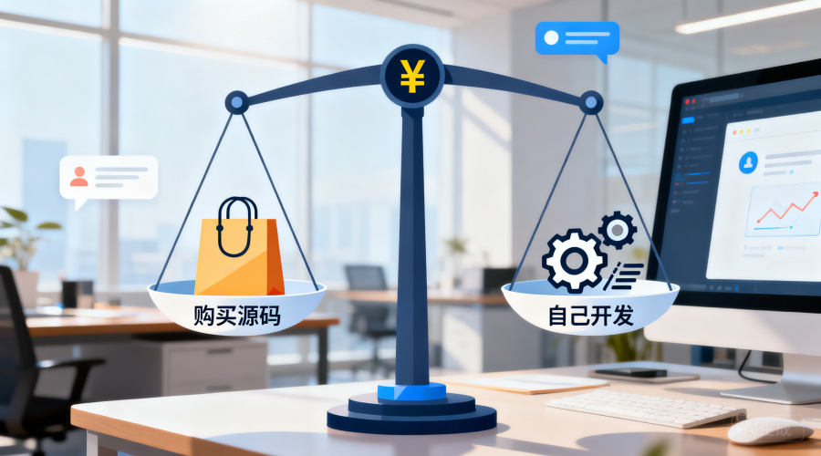 企业聊天软件源码购买还是自己开发？成本对比（通用分析）