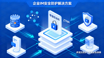 防火墙+零信任+数据加密：企业IM软件安全防护体系