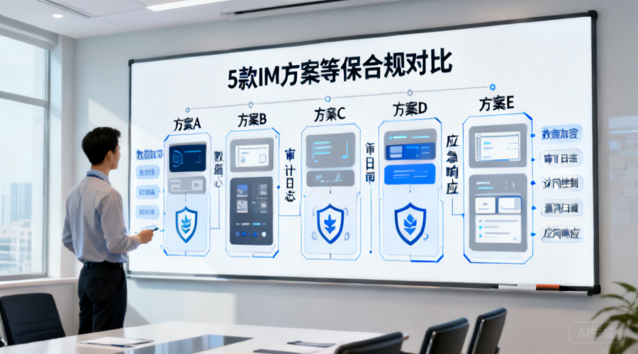 企业IM等保合规方案怎么选？对比5款主流方案
