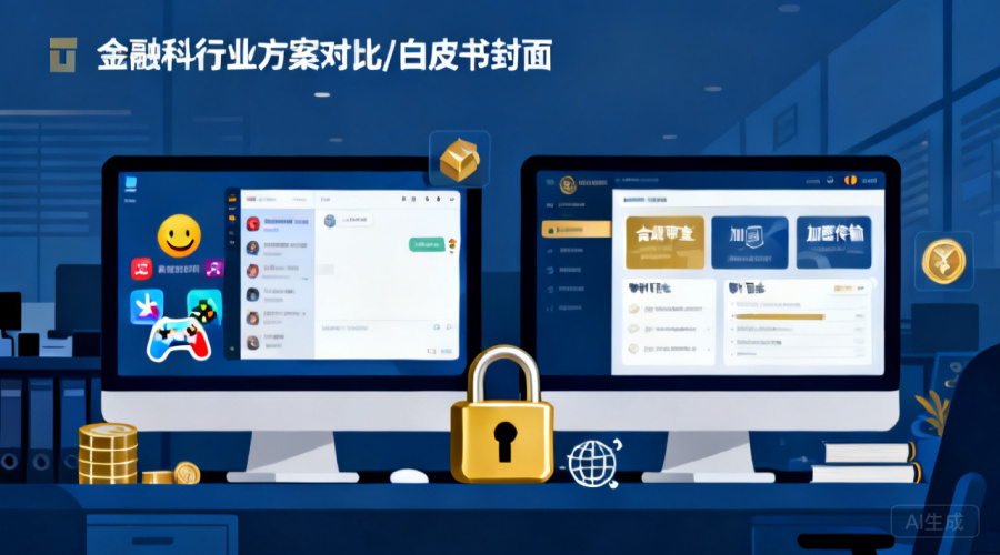 企业即时通讯金融行业选型对比：通用IM vs 金融专用方案