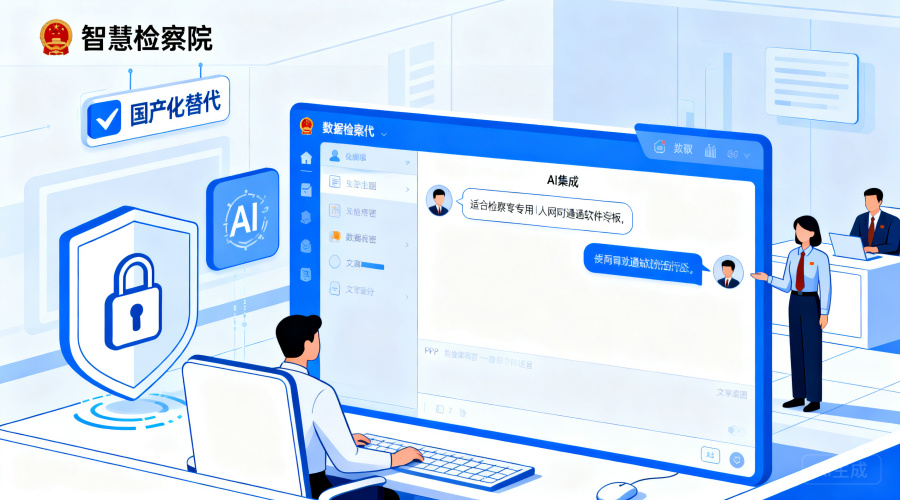 2026年检察院内网聊天软件三大趋势：国产化替代、数据加密与AI集成