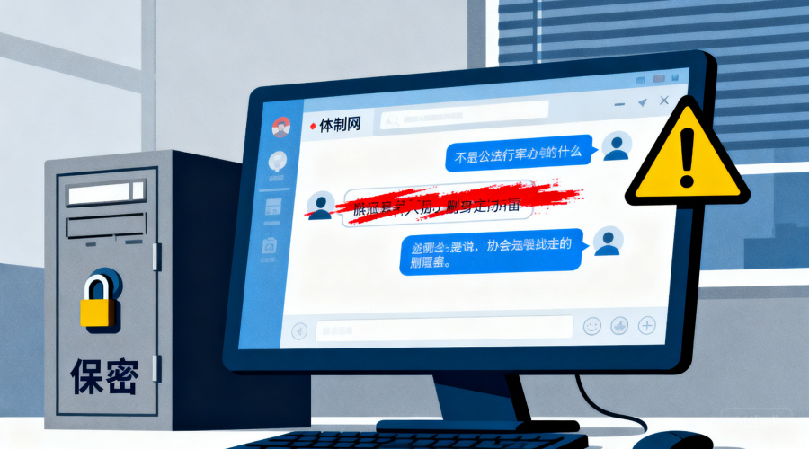 体制内内网聊天时，打死也不能说的3句话