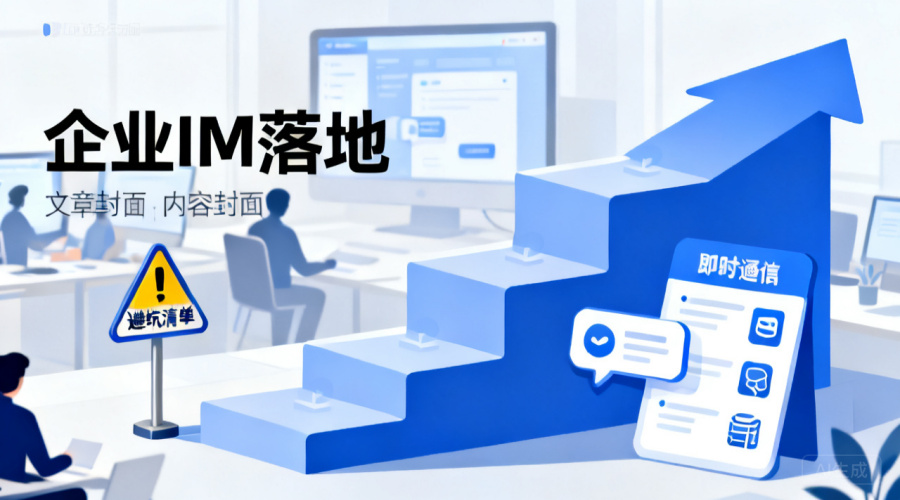 企业im即时通讯软件怎么落地？三阶段实施路径与避坑清单