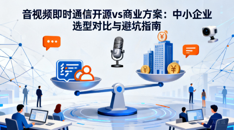 音视频即时通信开源 vs 商业方案：中小企业选型对比与避坑指南