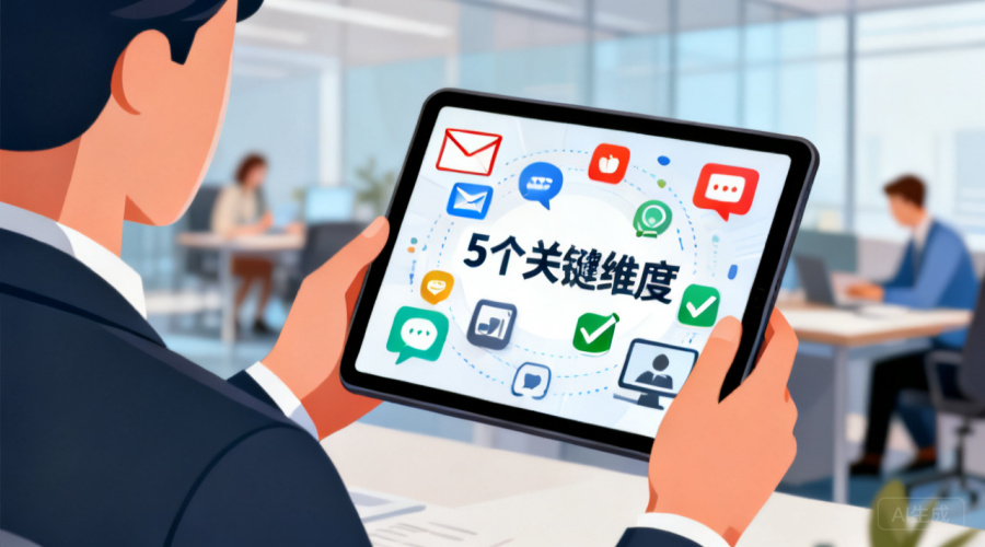 企业办公通讯怎么选？5个关键维度一次看明白