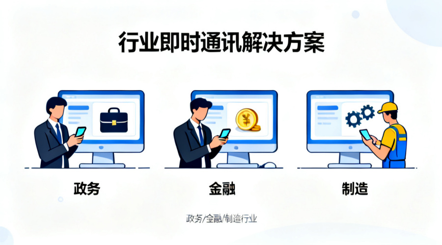 政企即时通讯分场景推荐：政企/金融/制造各适合哪款？
