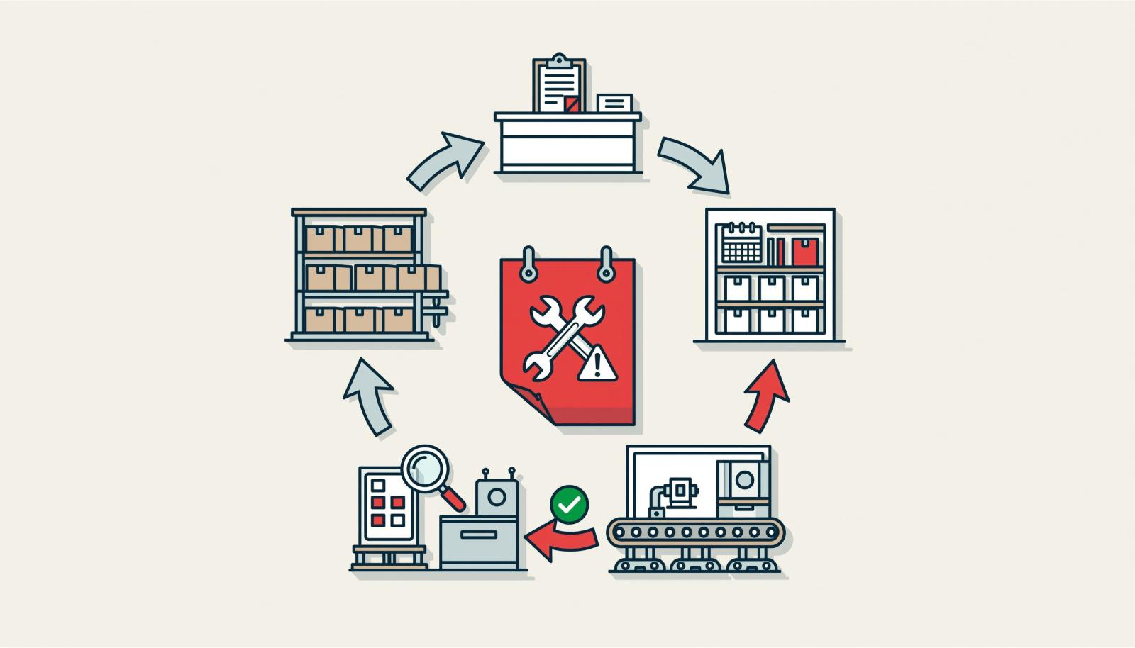 跨部门事件闭环示意图