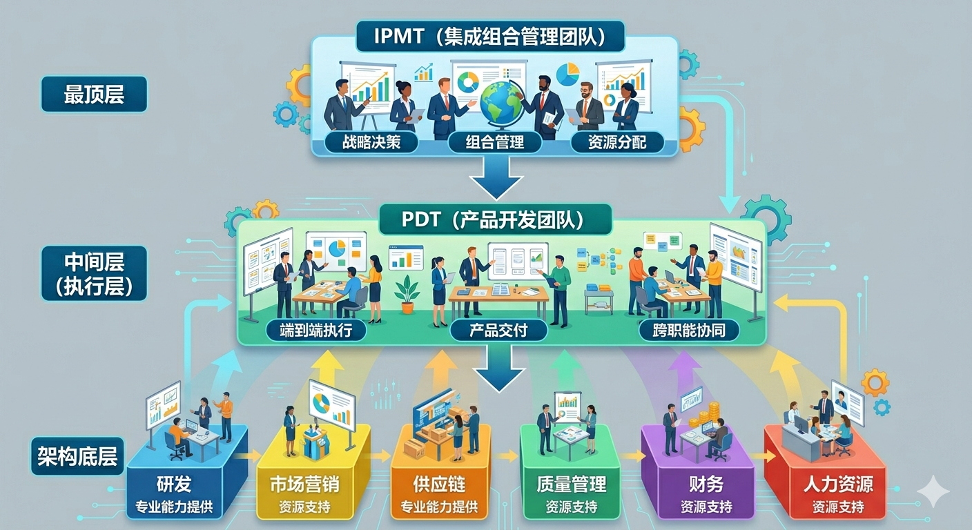 IPD重度矩阵组织架构