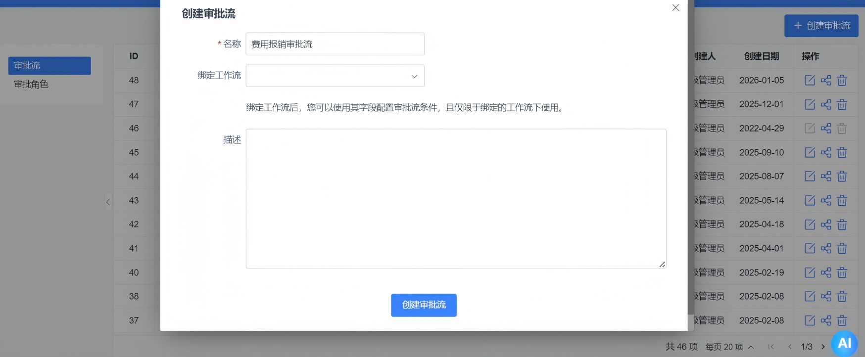 禅道项目管理软件自定义审批流