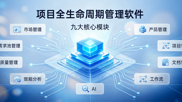 项目全生命周期管理软件的九大核心模块，一文讲透！